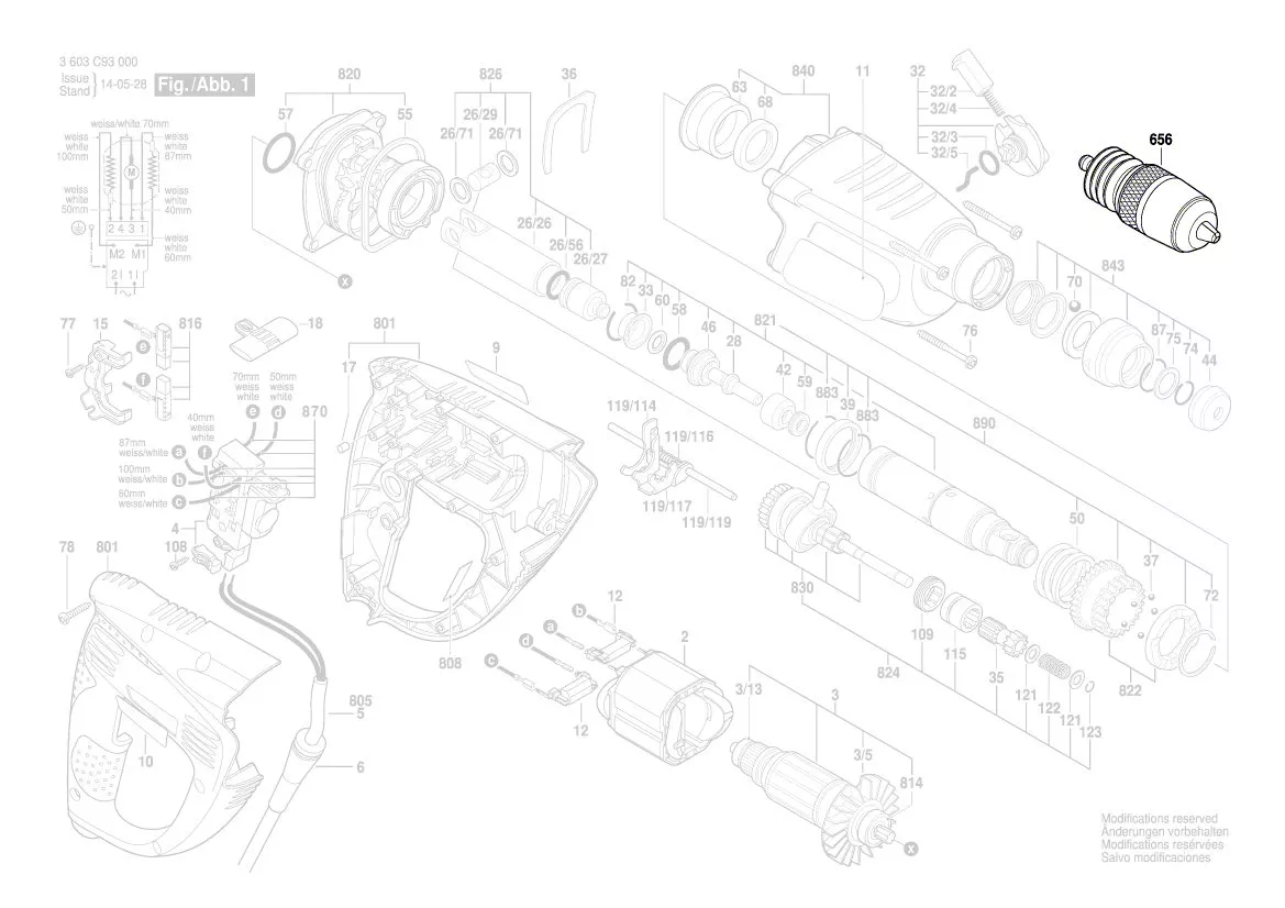 Mandrin à serrage rapide réf. 1 618 571 033 BOSCH